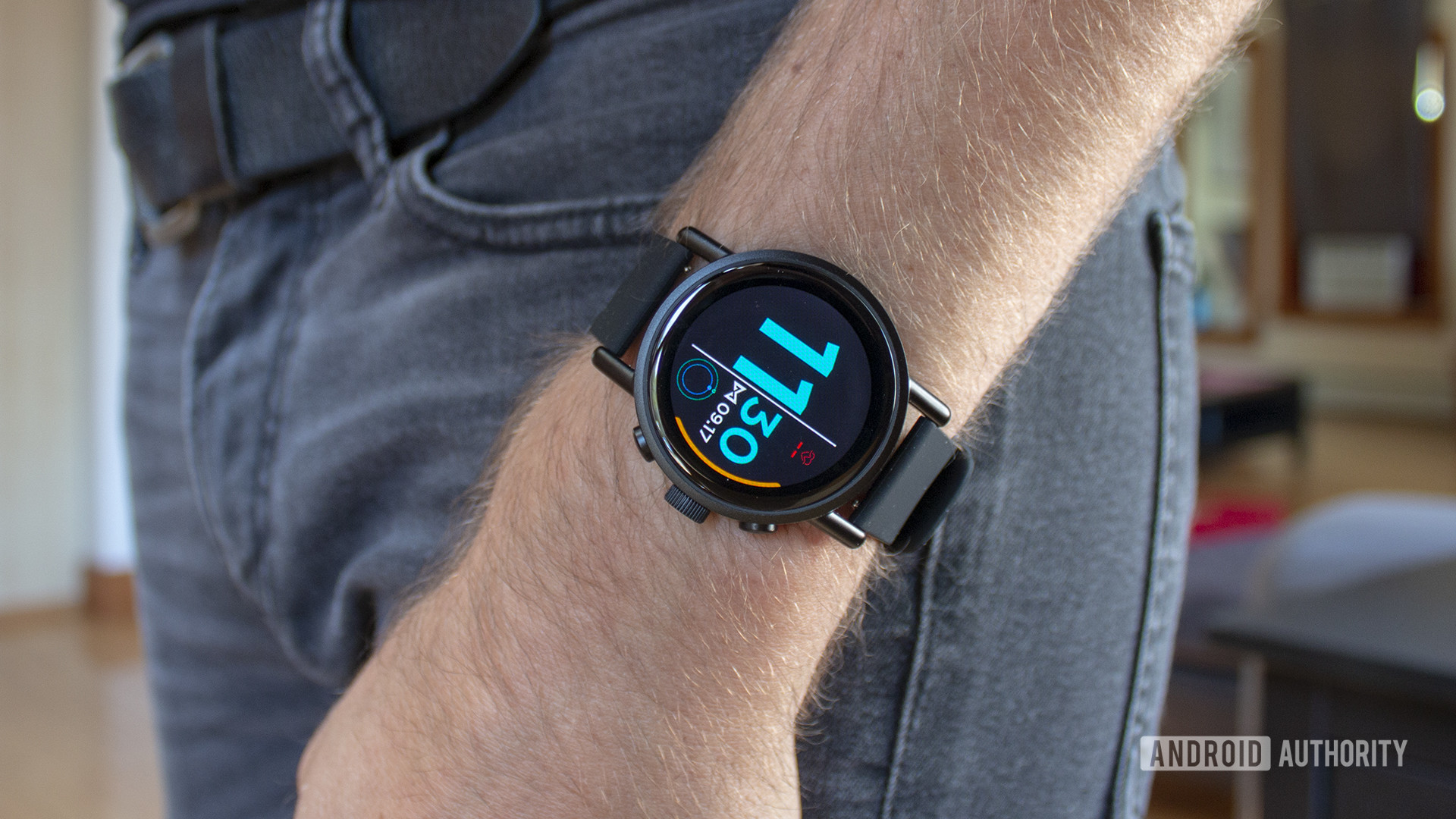 Misfit Vapor X Smartwatch On Wrist Resting On Side Of Body