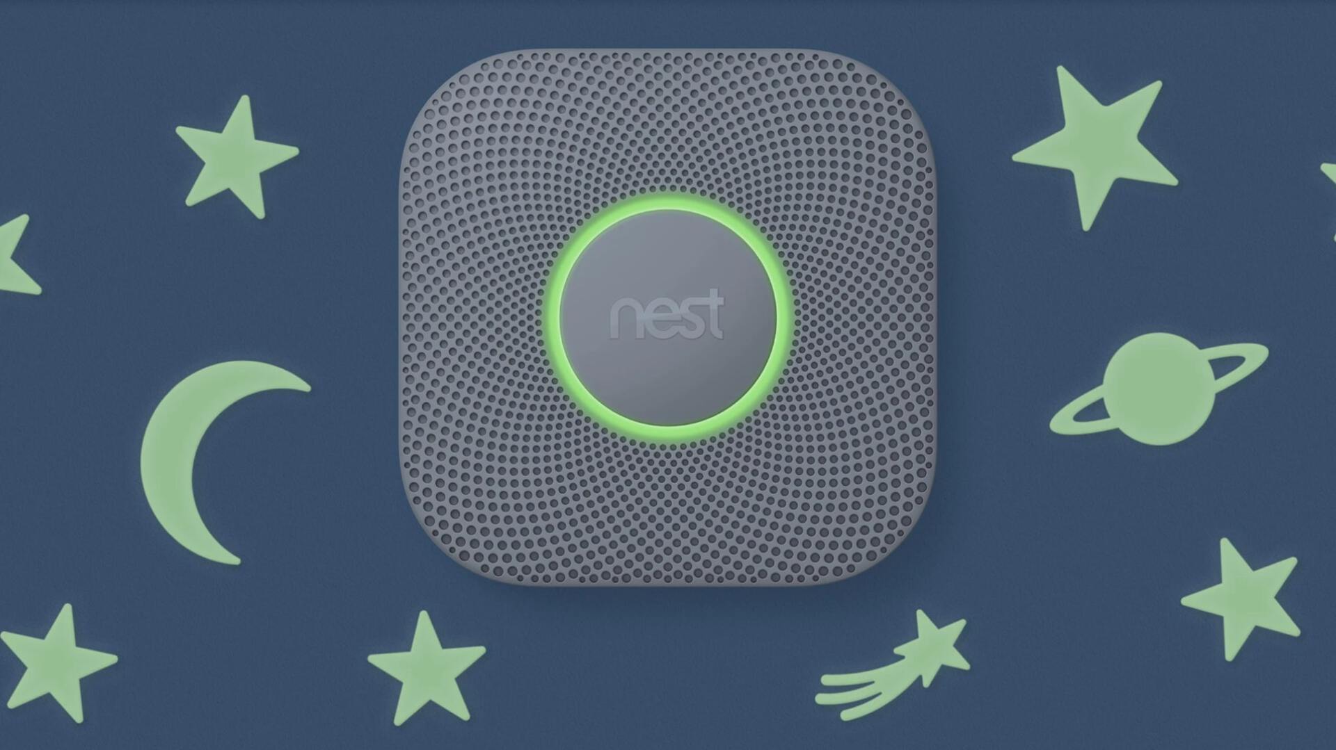 Nest protect device on wall