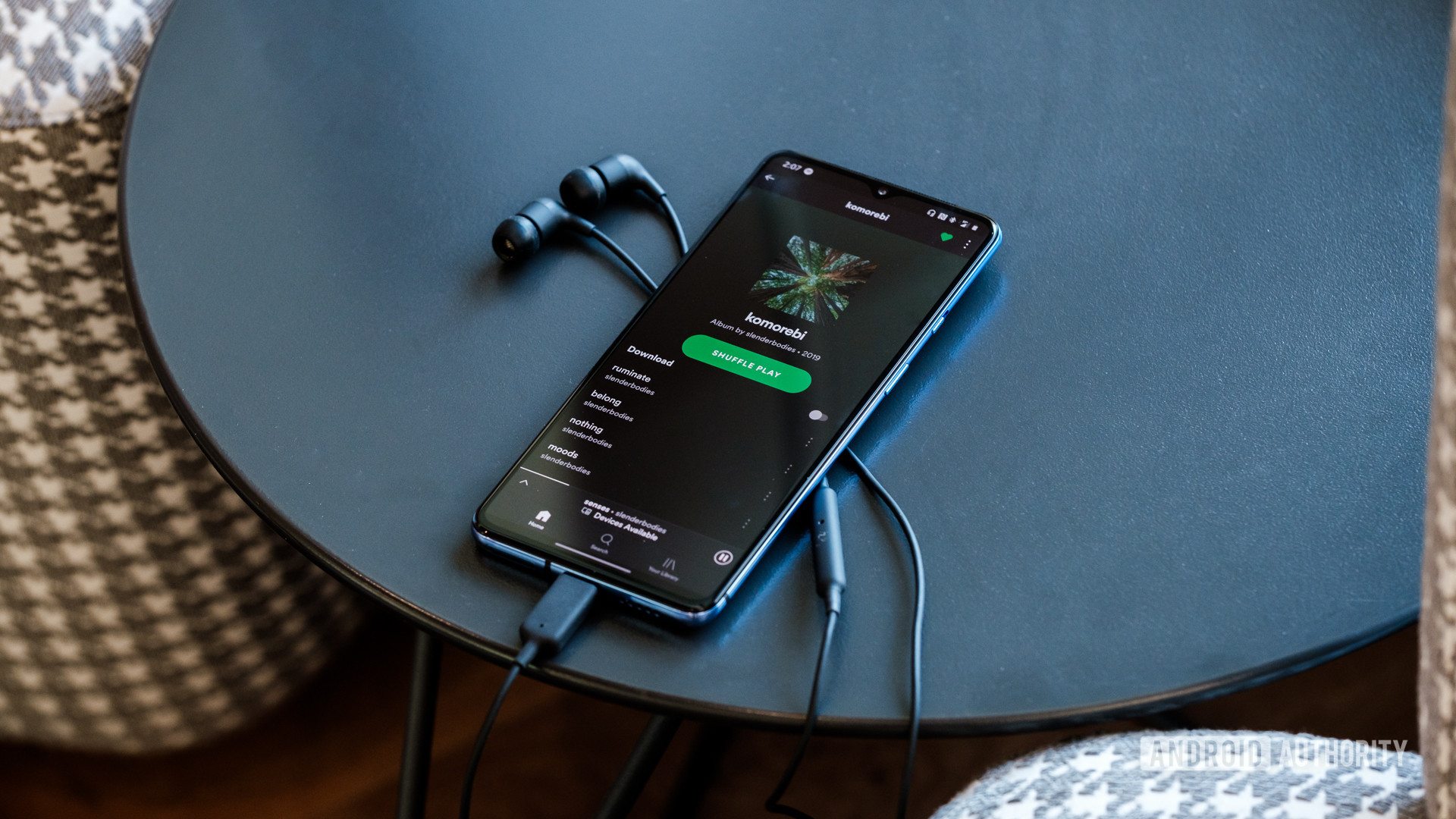 OnePlus 7T reproducción de música spotify