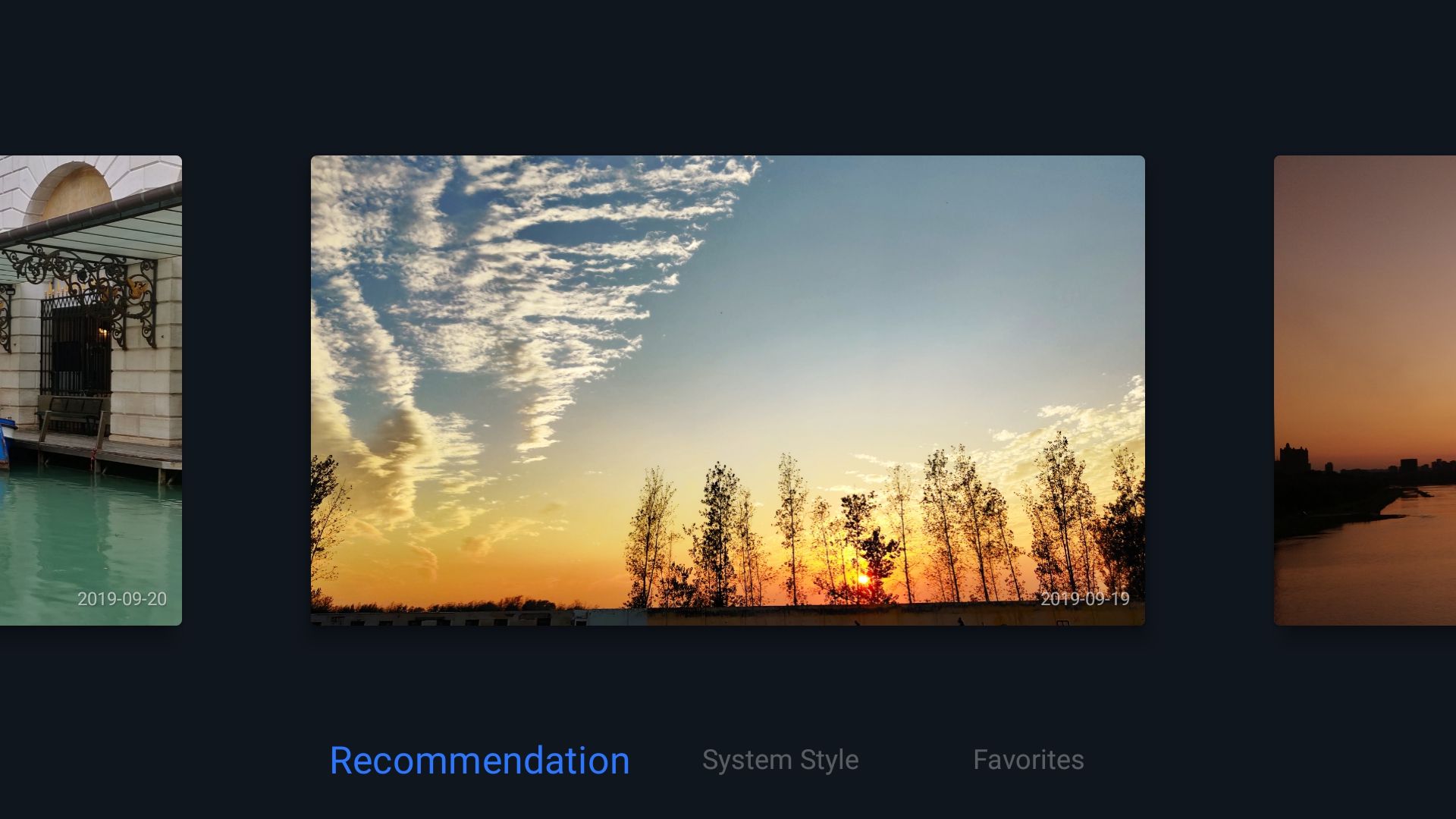 OnePlus TV screen saver options