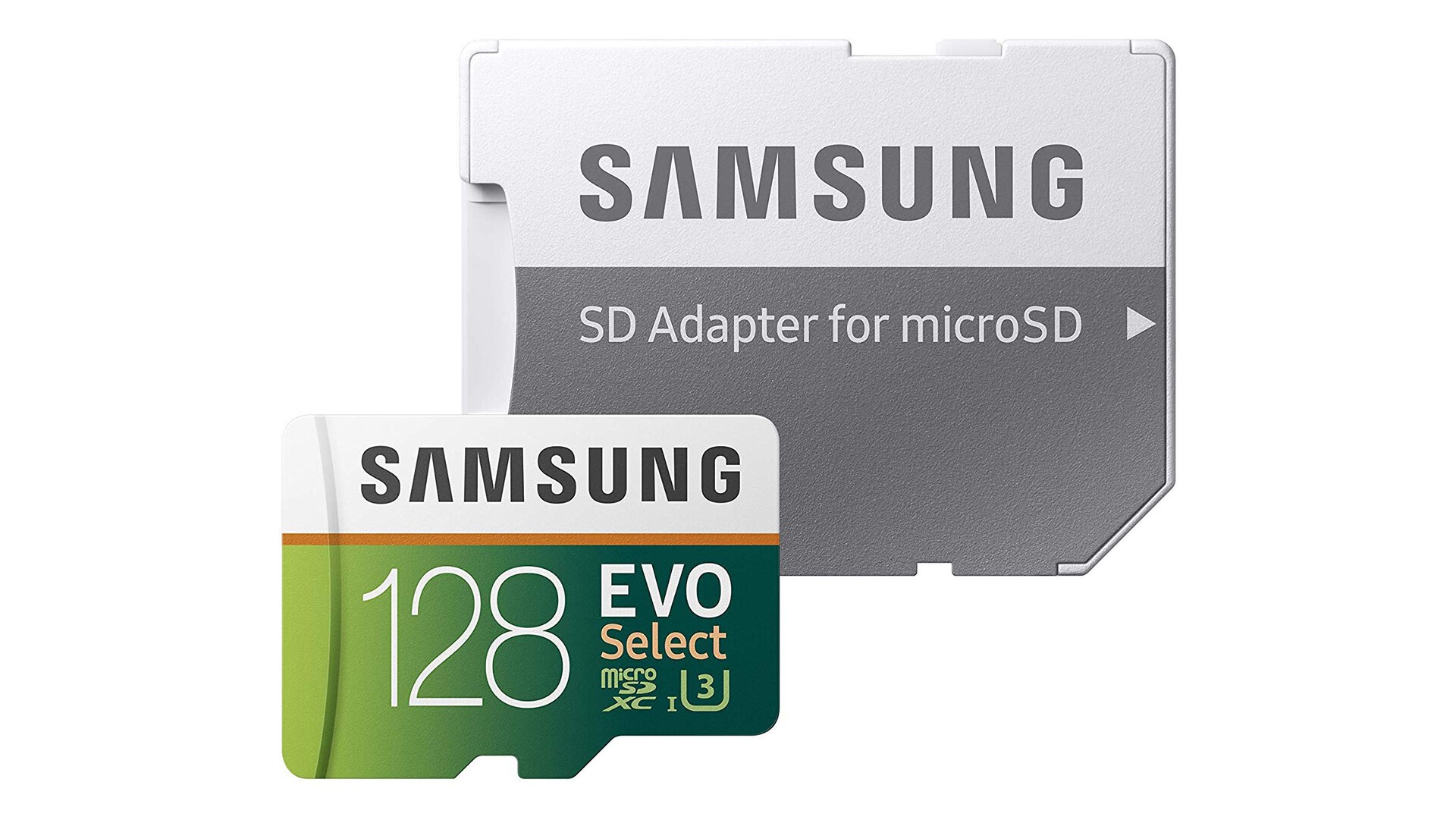 Samsung 128GB MicroSDXC Evo Select Memory Card with Adapter - Photography Essentials. 