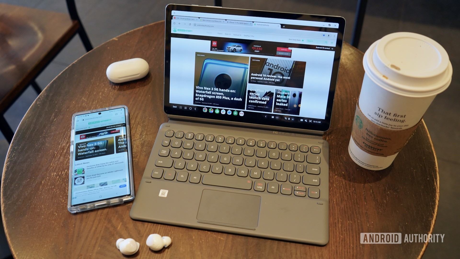 Tab S6 review angle view from above