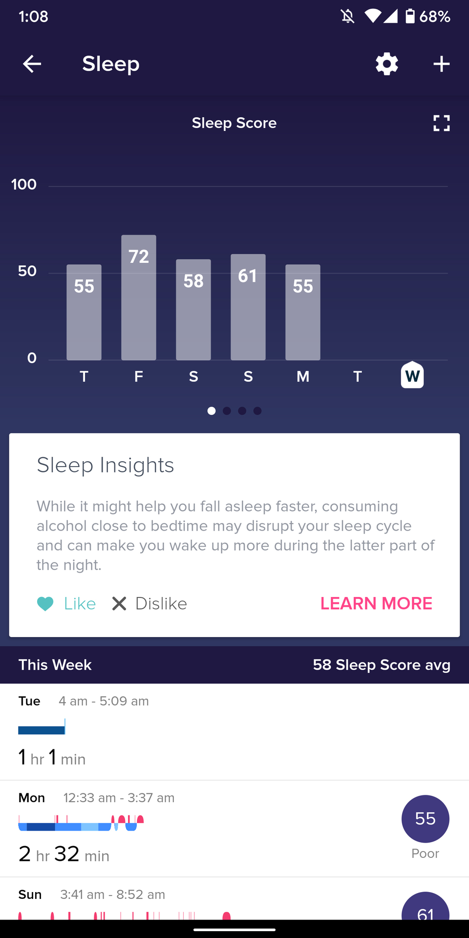 fitbit versa 2 review sleep tracking sleep score in fitbit app 2