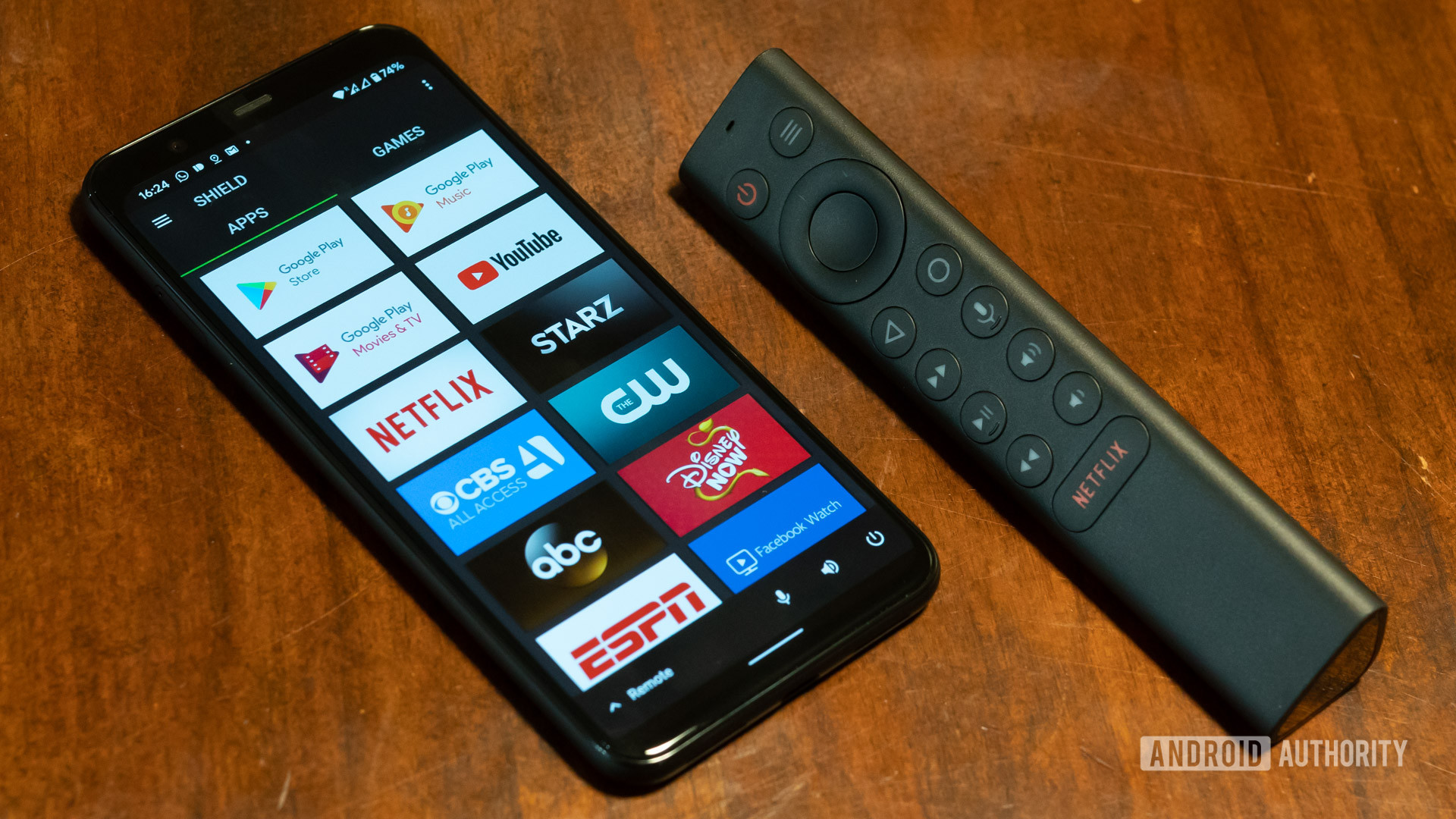 2019 Nvidia Shield TV remote and app