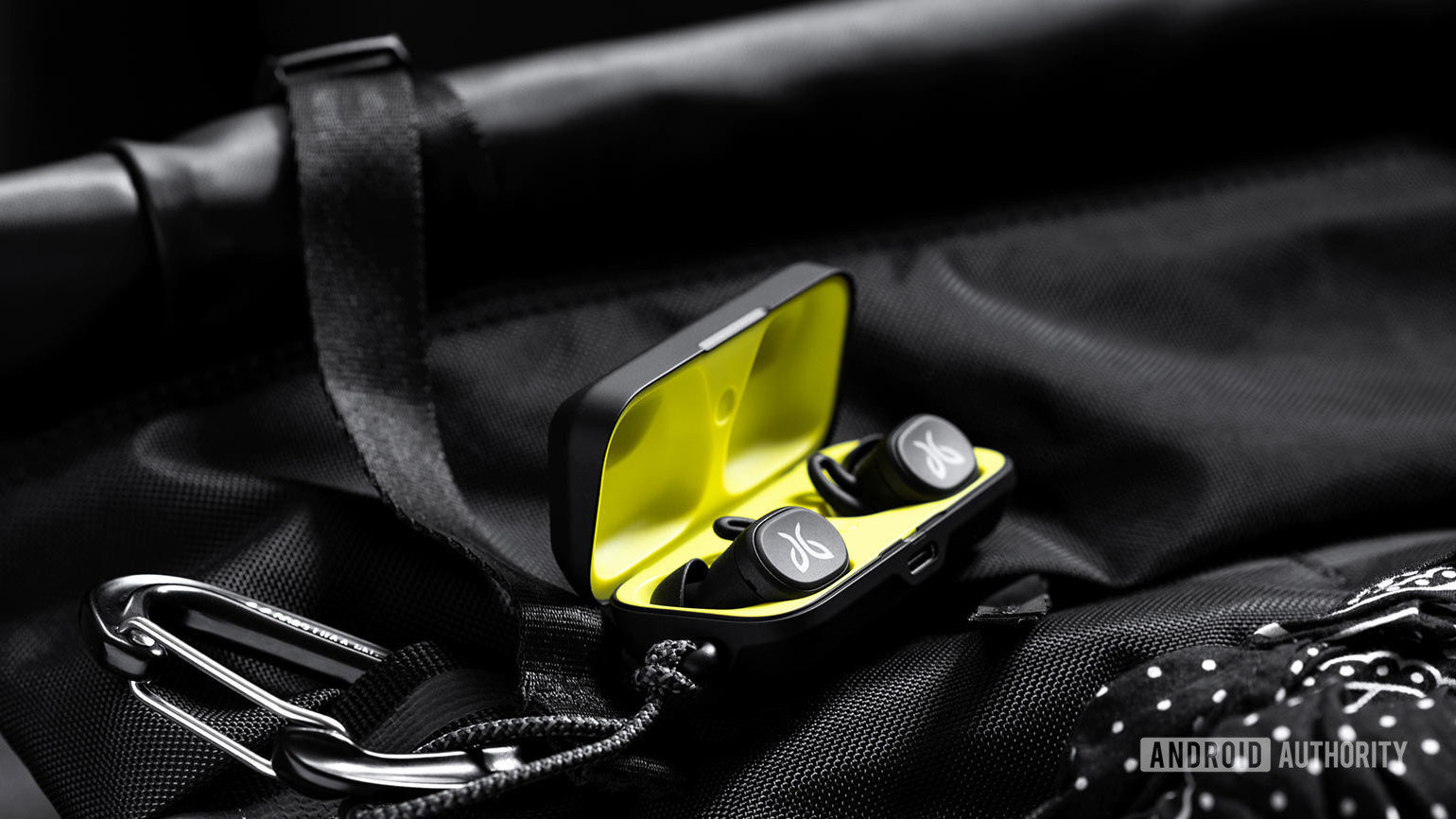 Jaybird Vista true wireless workout earbuds charging case backpack
