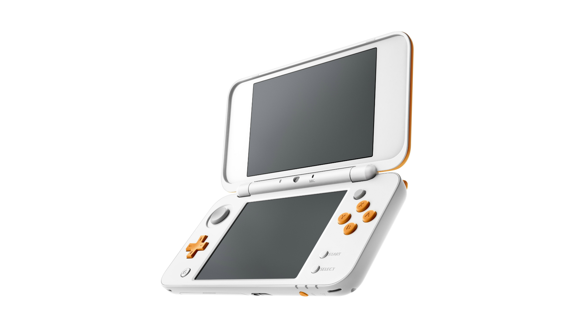 New Nintendo 2DS XL in white and orange - one of the best handheld consoles
