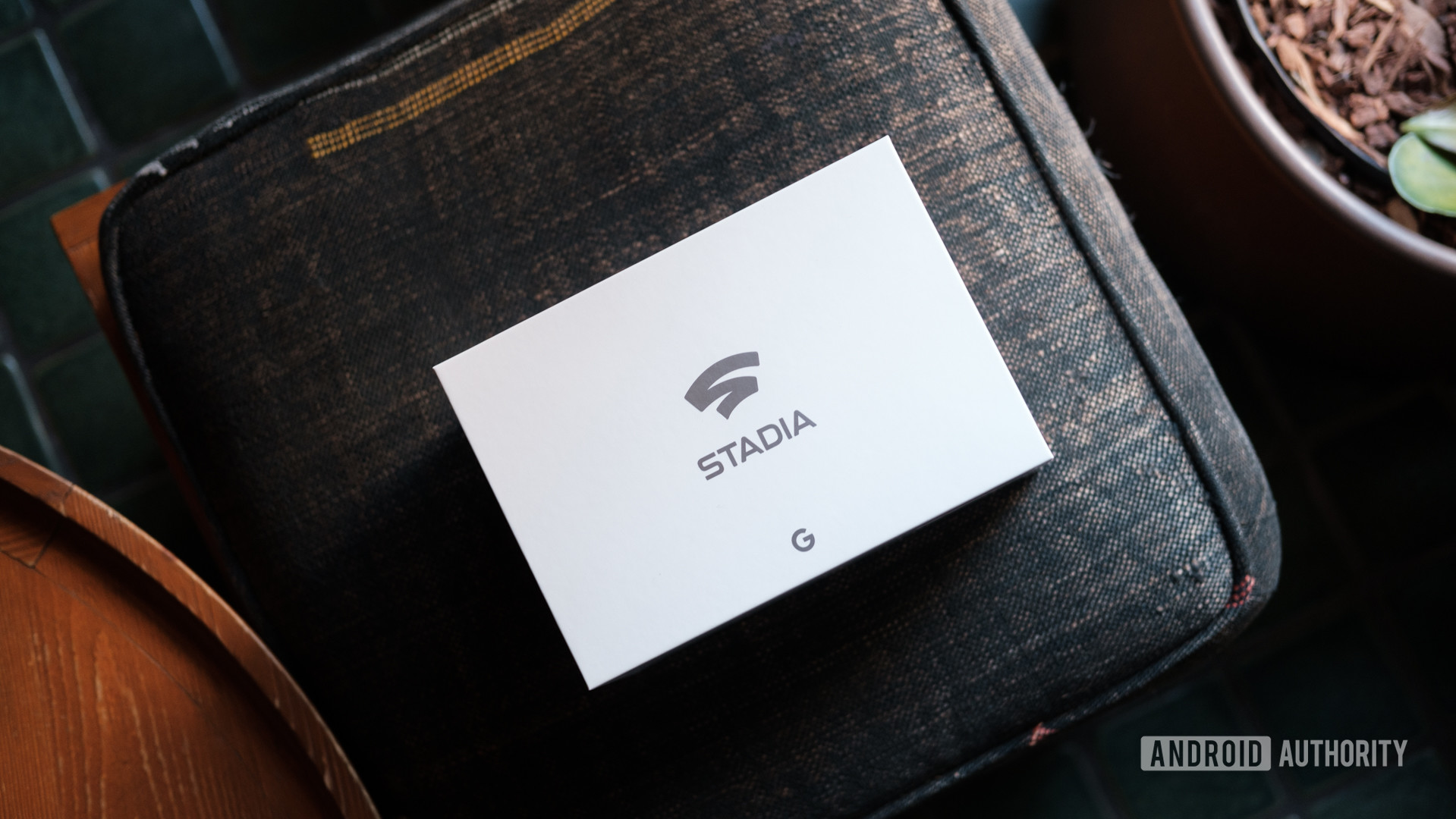 Google Stadia Founders Edition box top down
