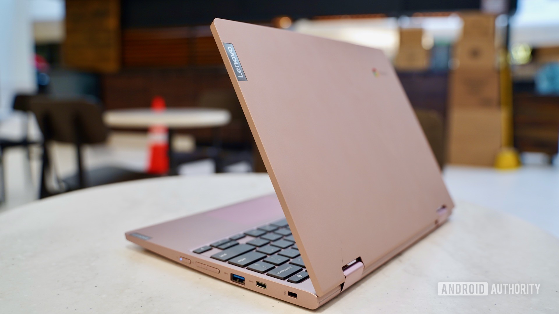 Lenovo Chromebook C340 review sitting on a table