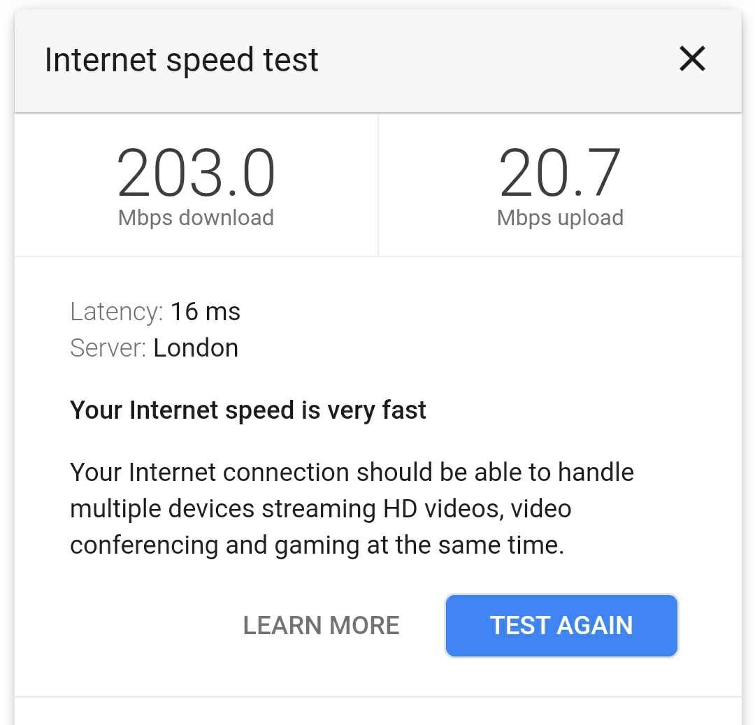 google wifi speed test 1