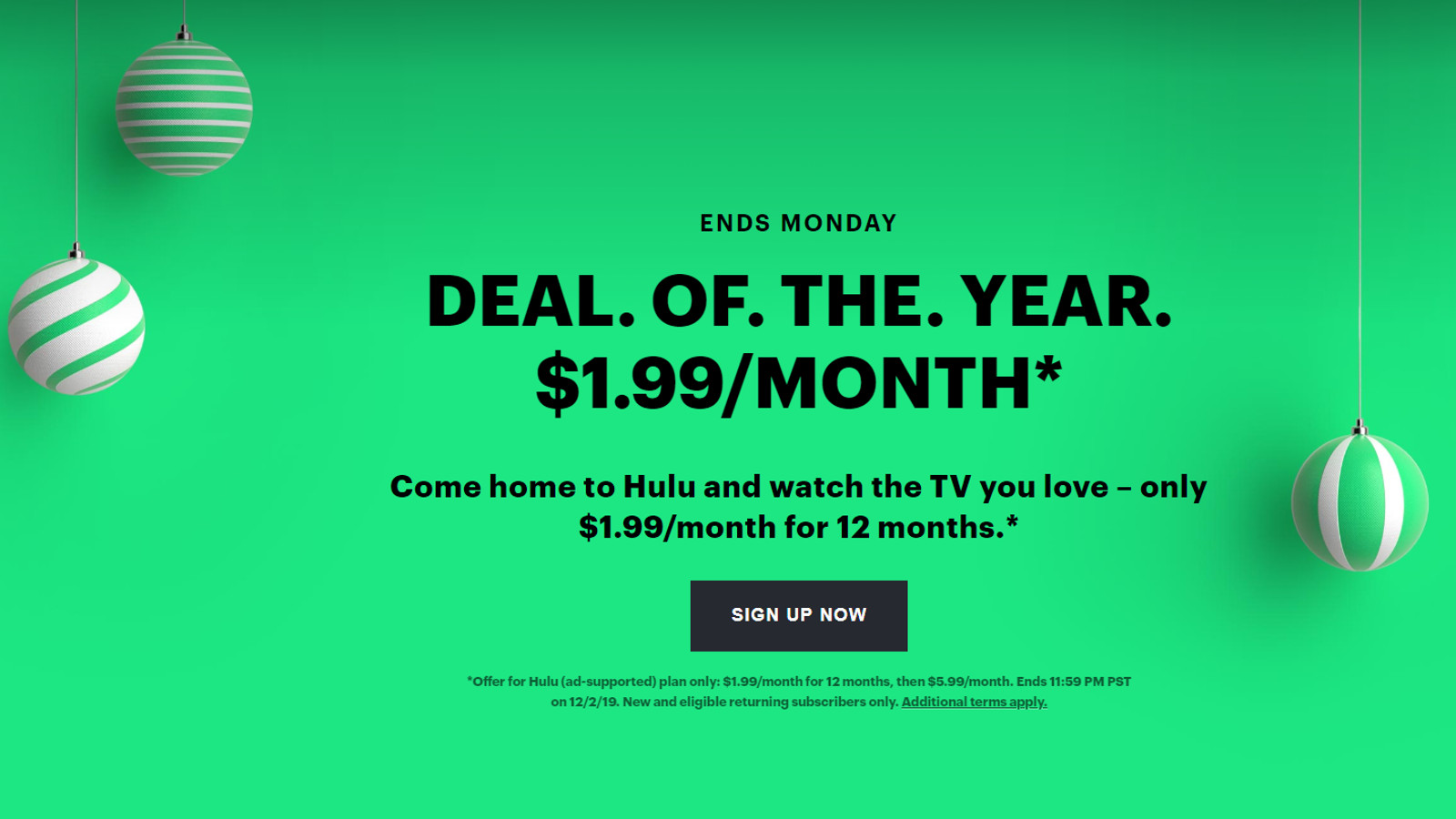 Get a year of Hulu for just $1.99 a month in this great deal - How To Get Black Friday Hulu Deal