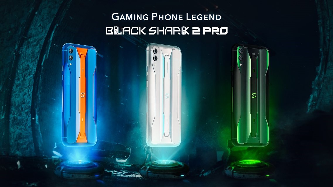Black Shark 2 Pro phones in different colors - Snapdragon 855 Plus phones