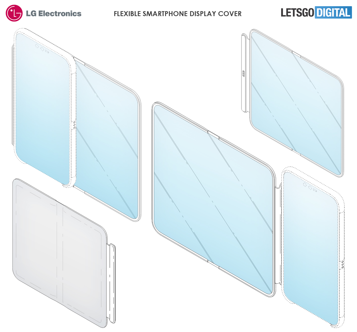 LG flexible smartphone display cover leaked patent