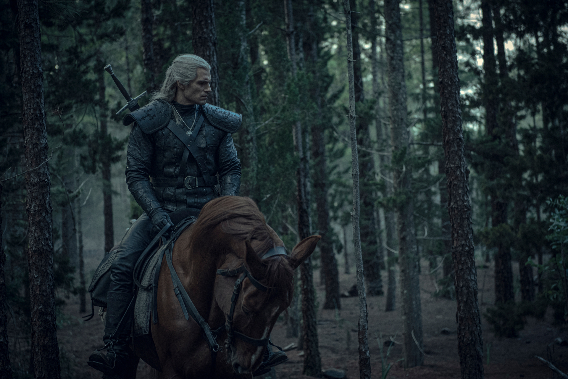 The Witcher Geralt Of Rivia Though The Woods Production Still