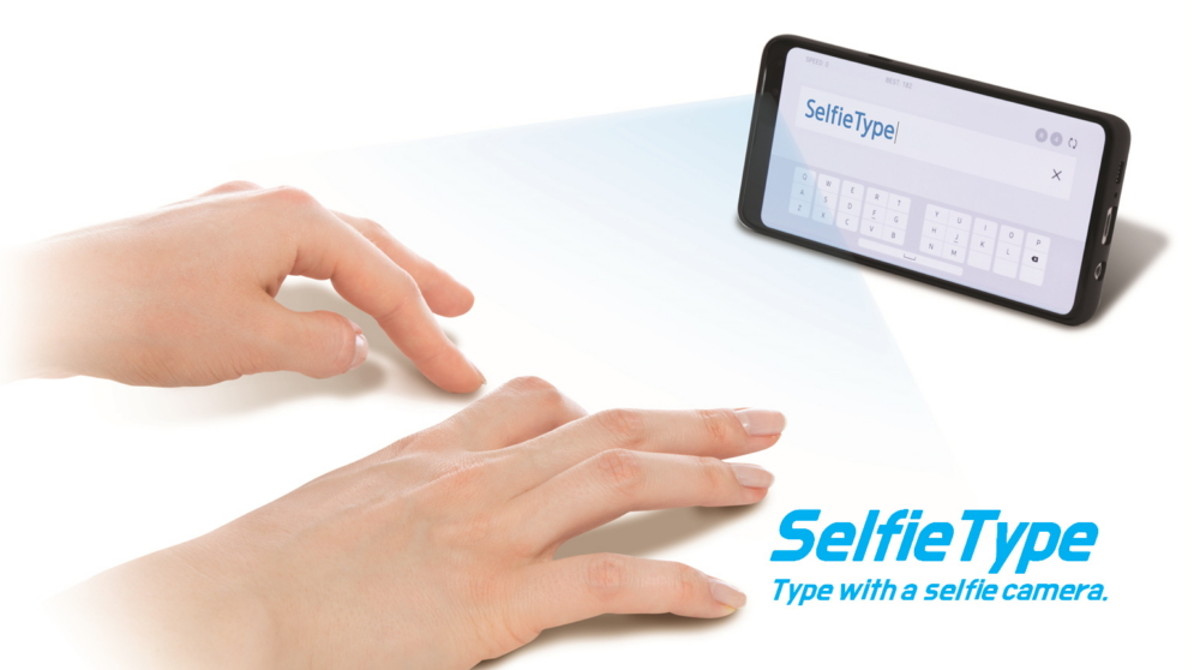 Samsung SelfieType keyboard concept.
