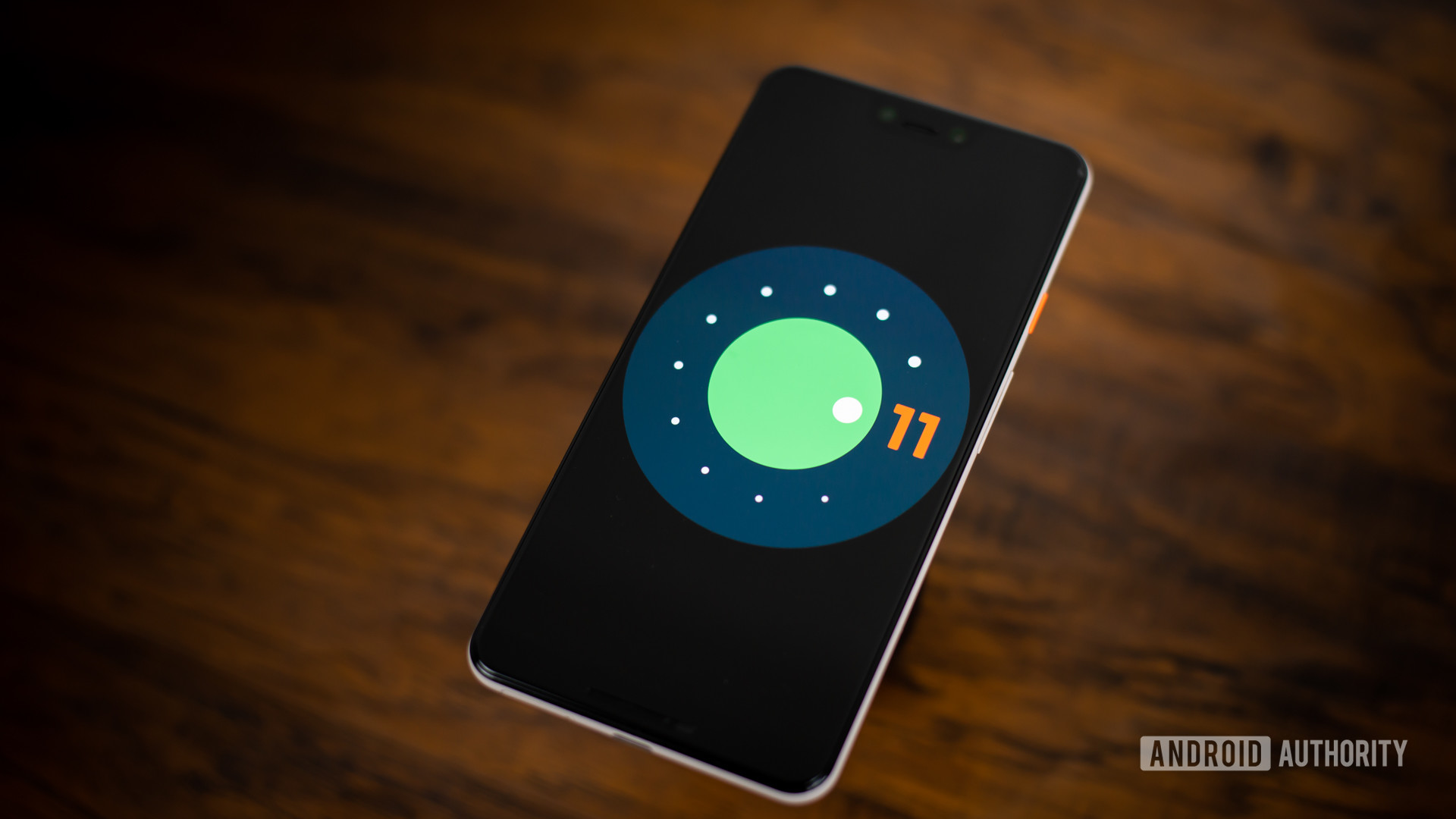 Android 11 logo stock photo 2