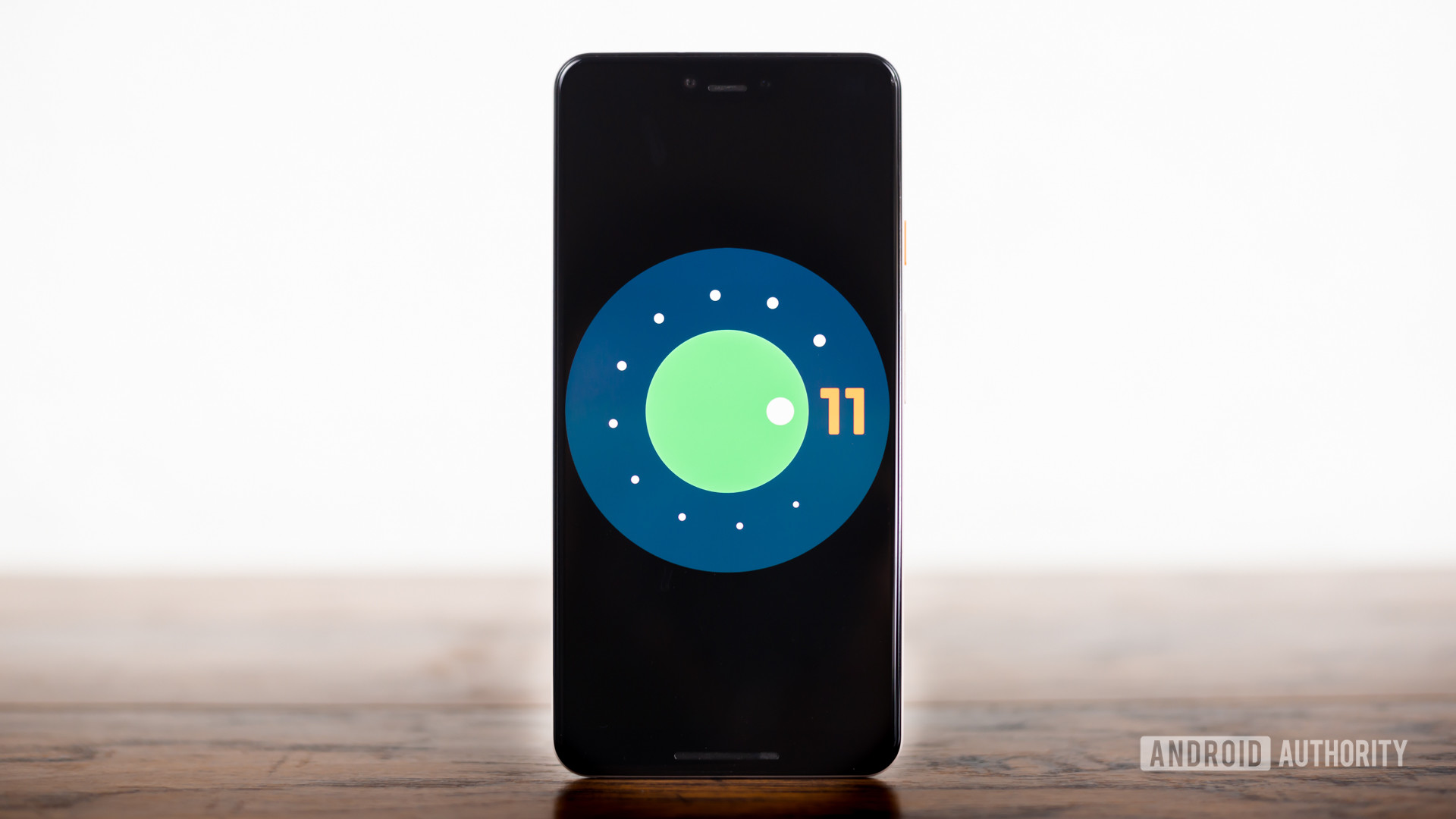 Android 11 logo stock photo 3