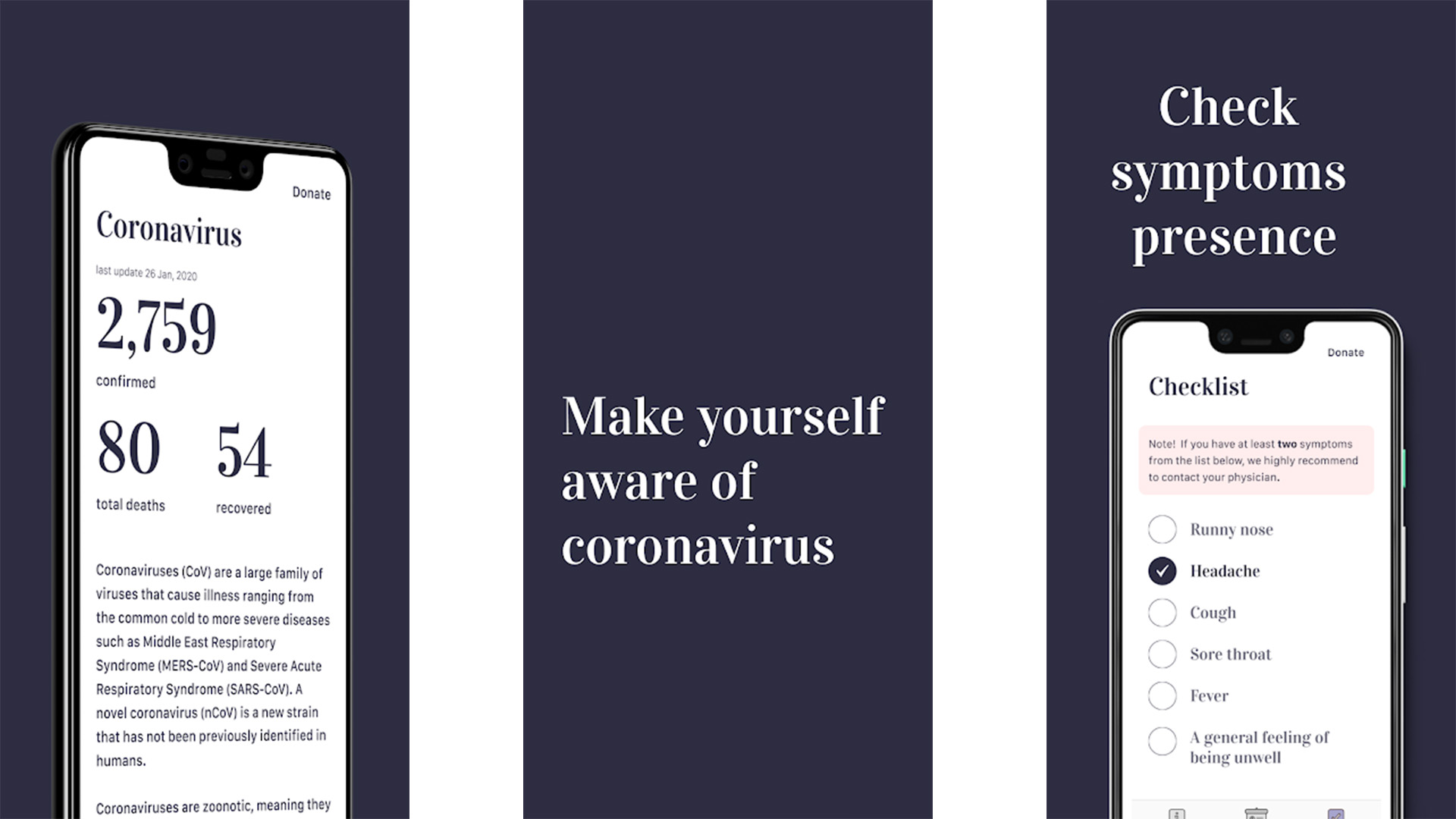 Coronavirus screenshot