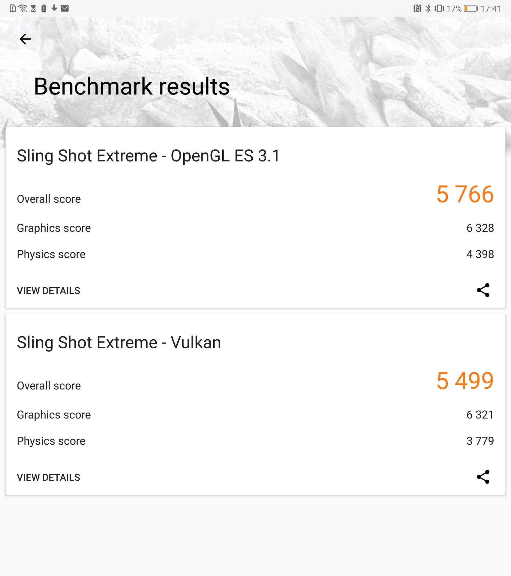 Huawei Mate Xs review 3DMark benchmark