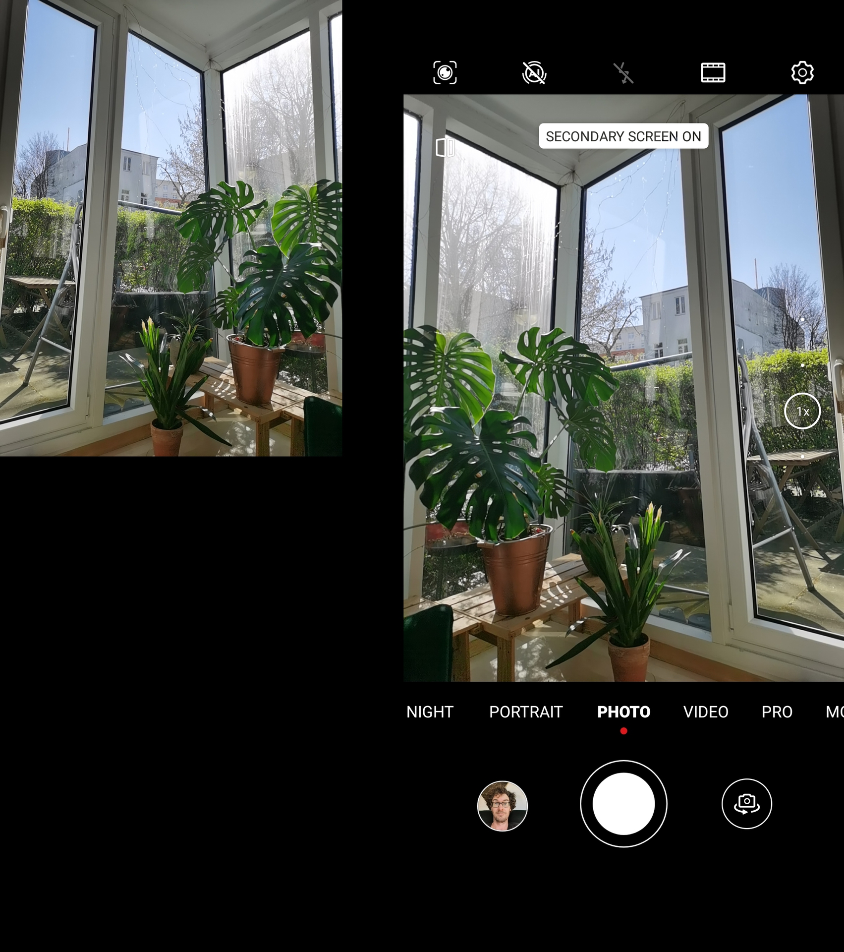 Huawei Mate Xs review Mirror Shooting mode