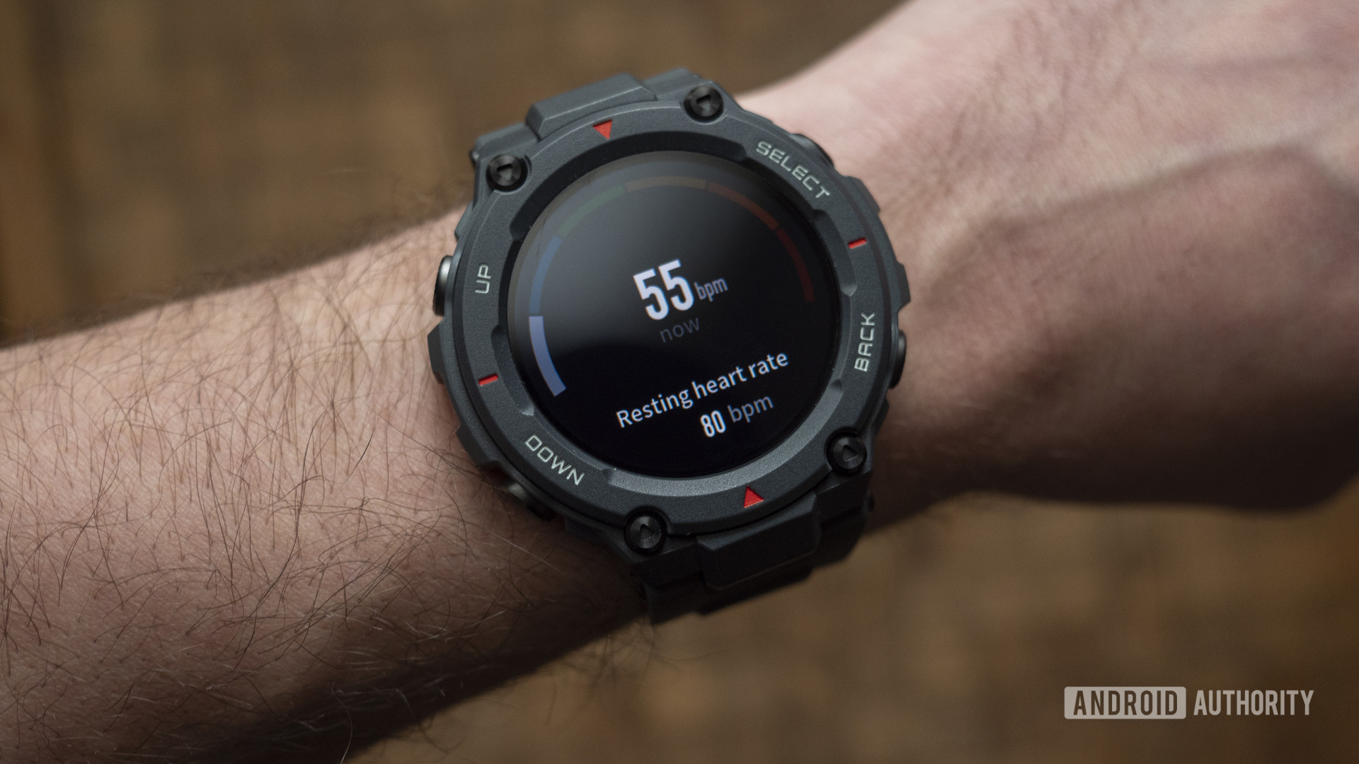 huami amazfit t rex review heart rate data on wrist