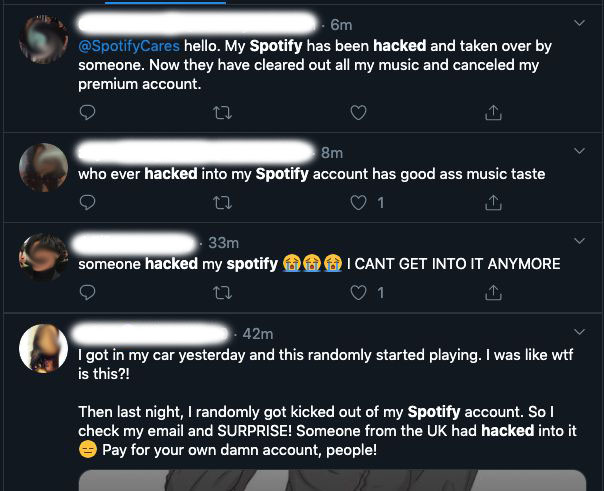twitter spotify hacked posts copy