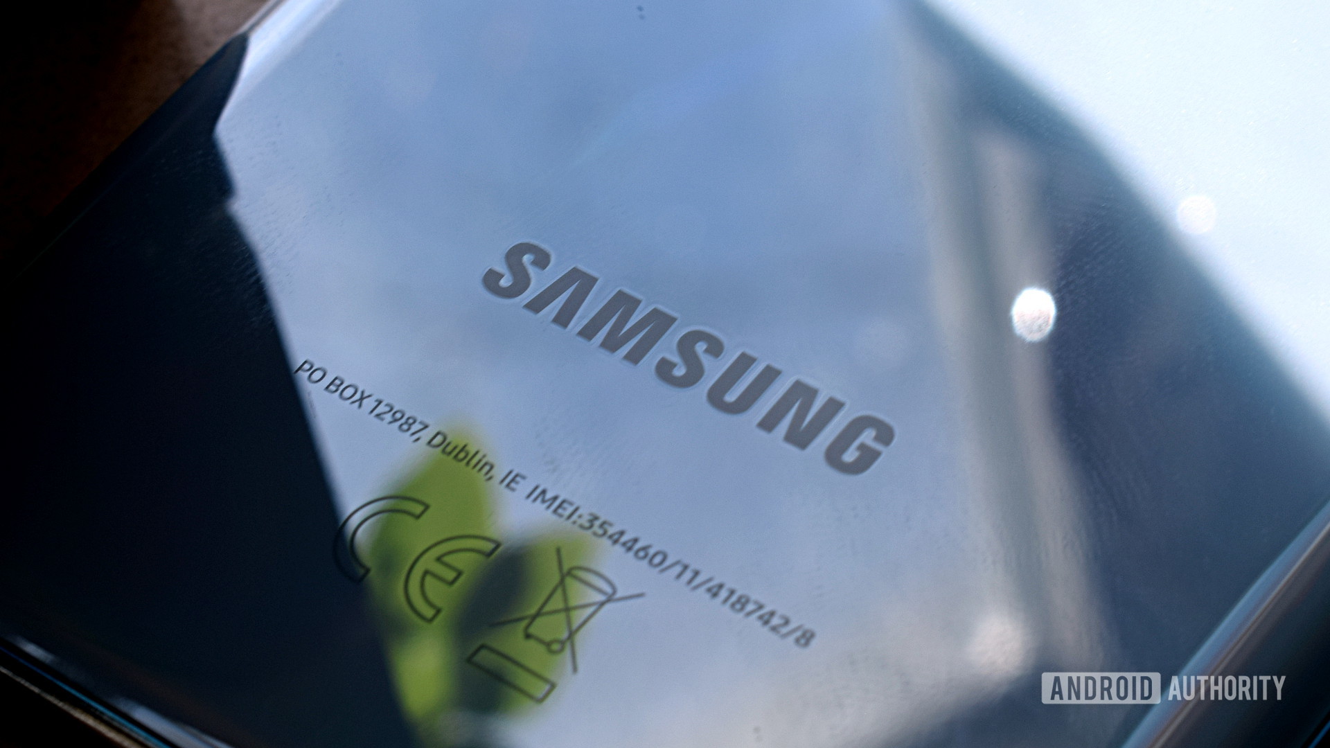 Logo Samsung Galaxy S20 arrière