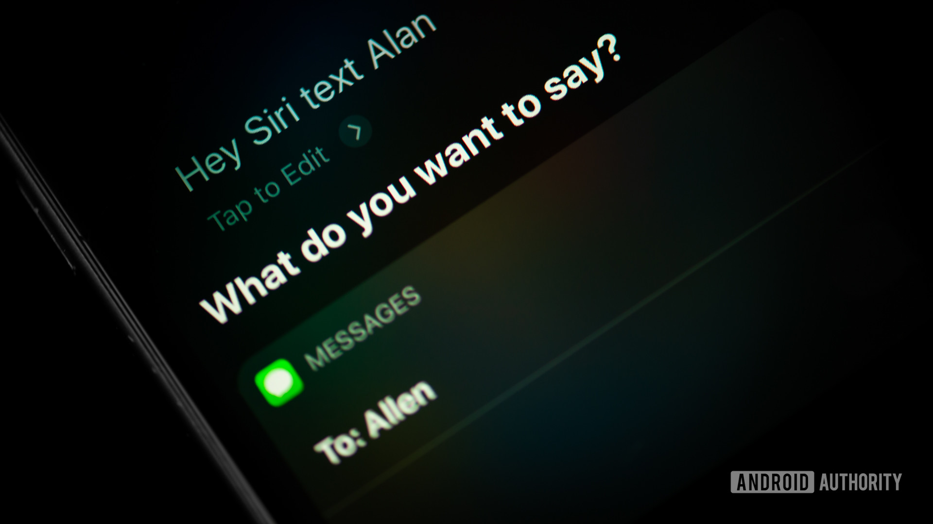 Siri command texting