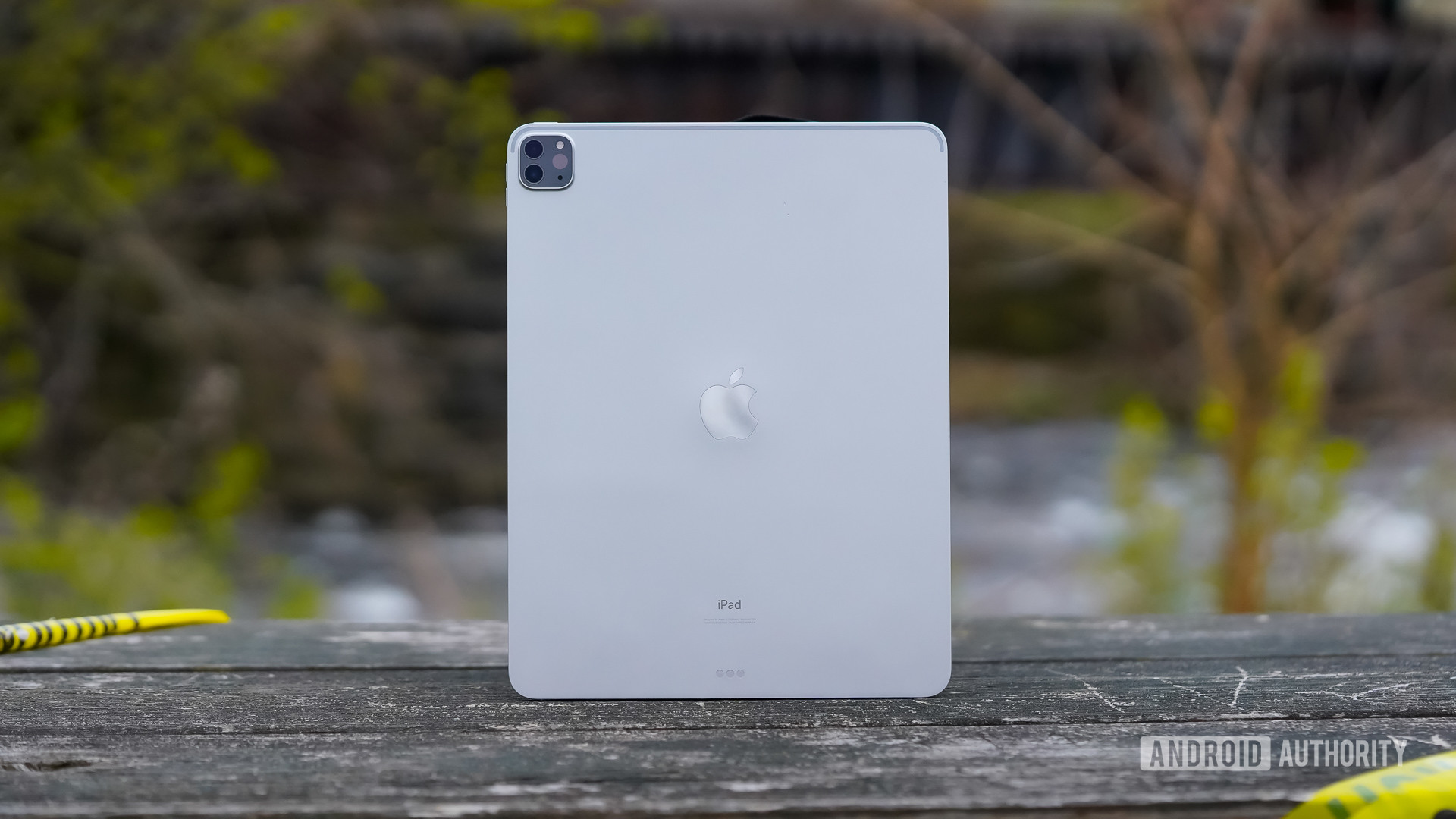Apple iPad Pro 2020 en el banco