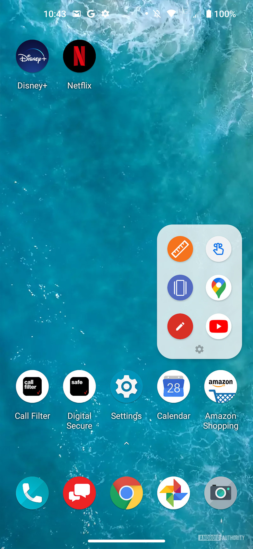 Motorola Edge Plus Edge Touch on home screen