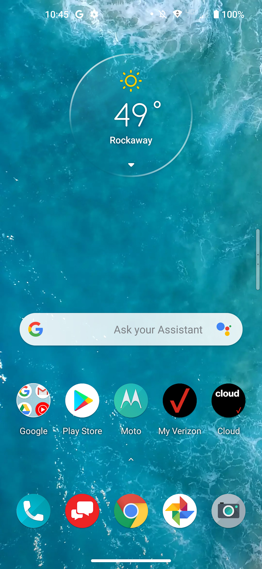 Motorola Edge Plus home screen