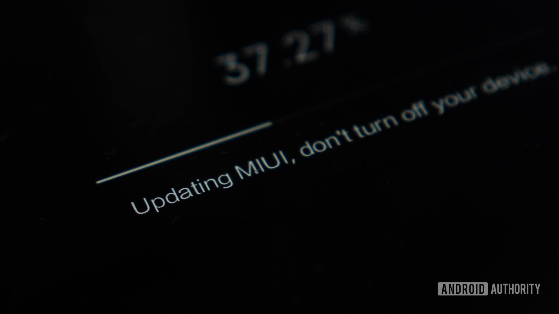Xiaomi software update screen