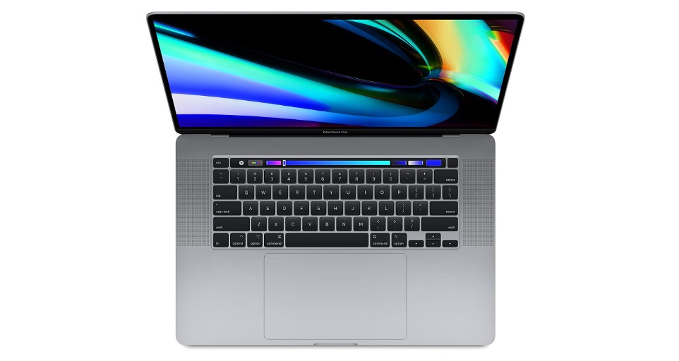 macbook pro 16 inch top