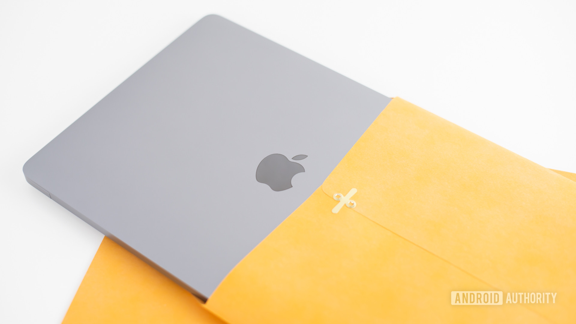 2020 MacBook Air review laptop inside manila envelope2