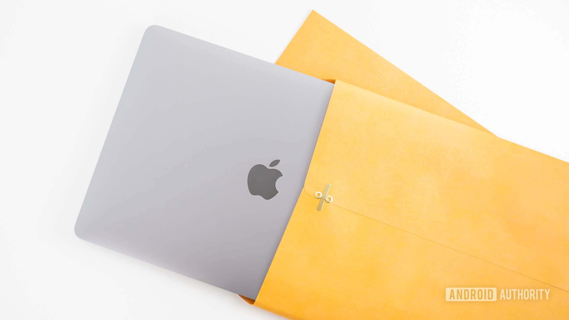 2020 MacBook Air review laptop inside manila envelope3