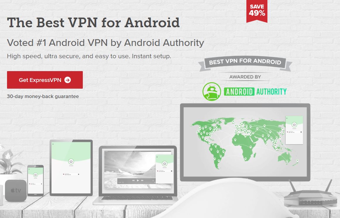 Offres VPN Express Autorité Android