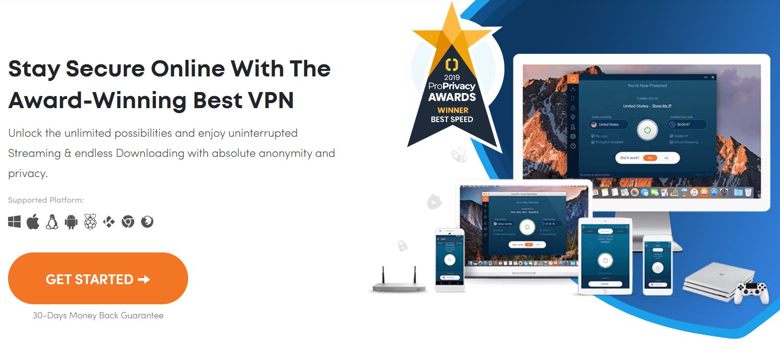 Ivacy VPN page d'accueil Offres VPN