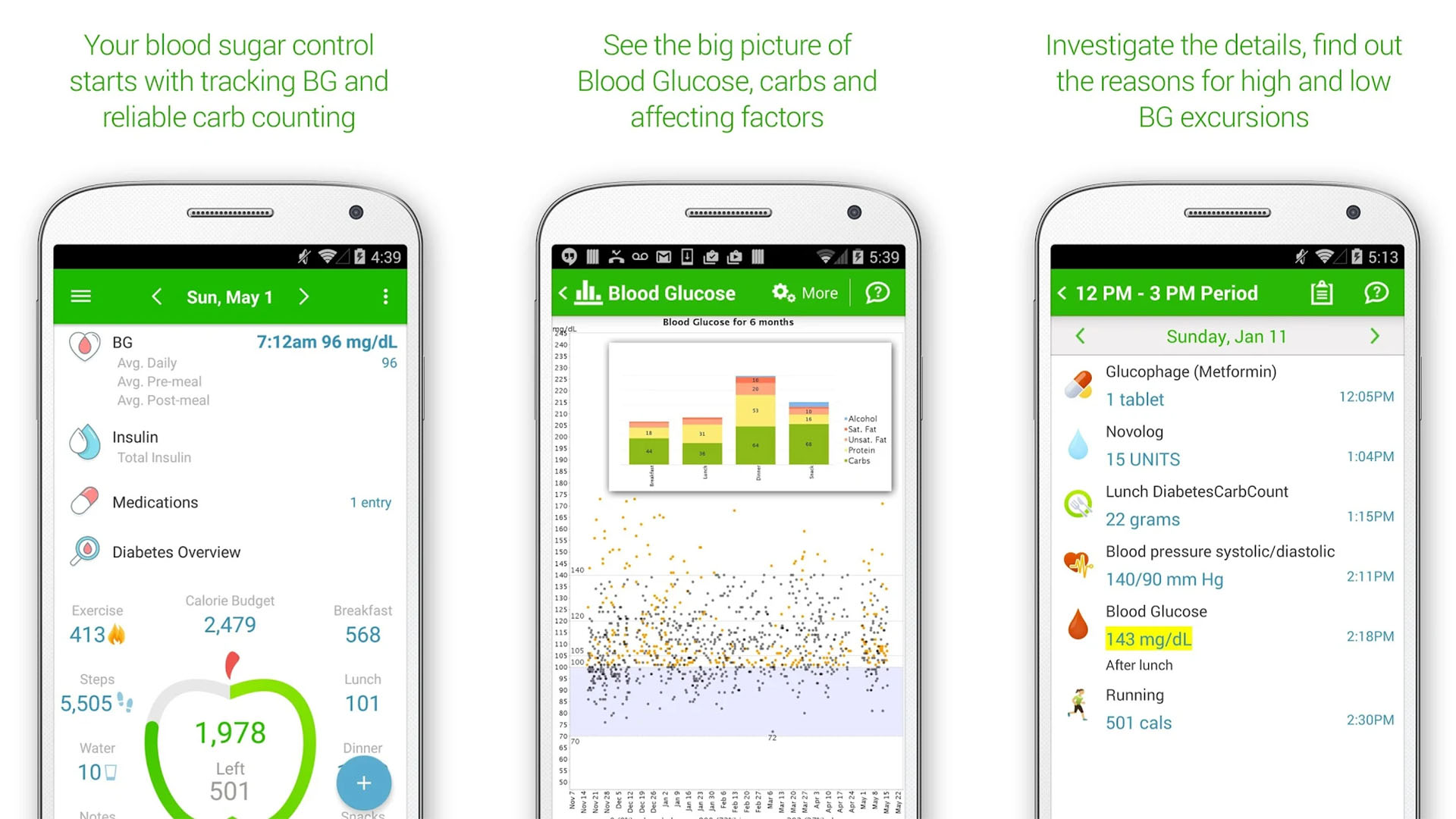 MyNetDiary Diabetes and Diet Tracker screenshot