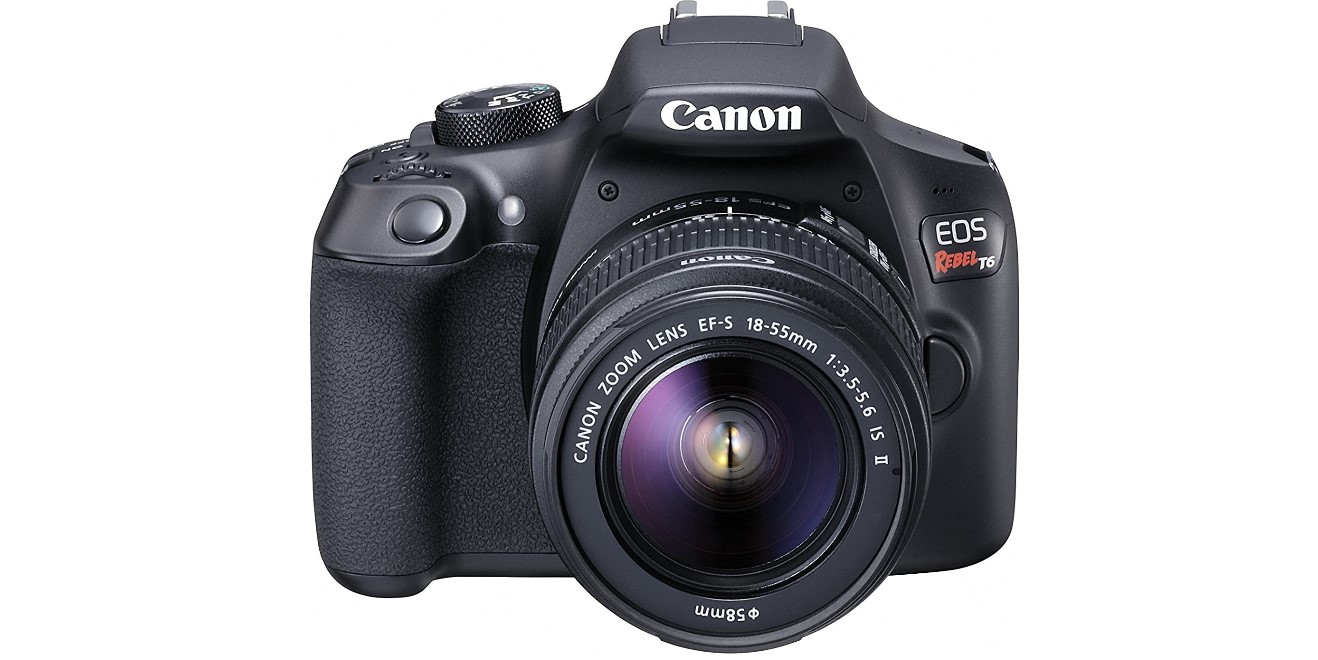 Canon eos rebel t6 dslr is on the list of cheapest camera deals.