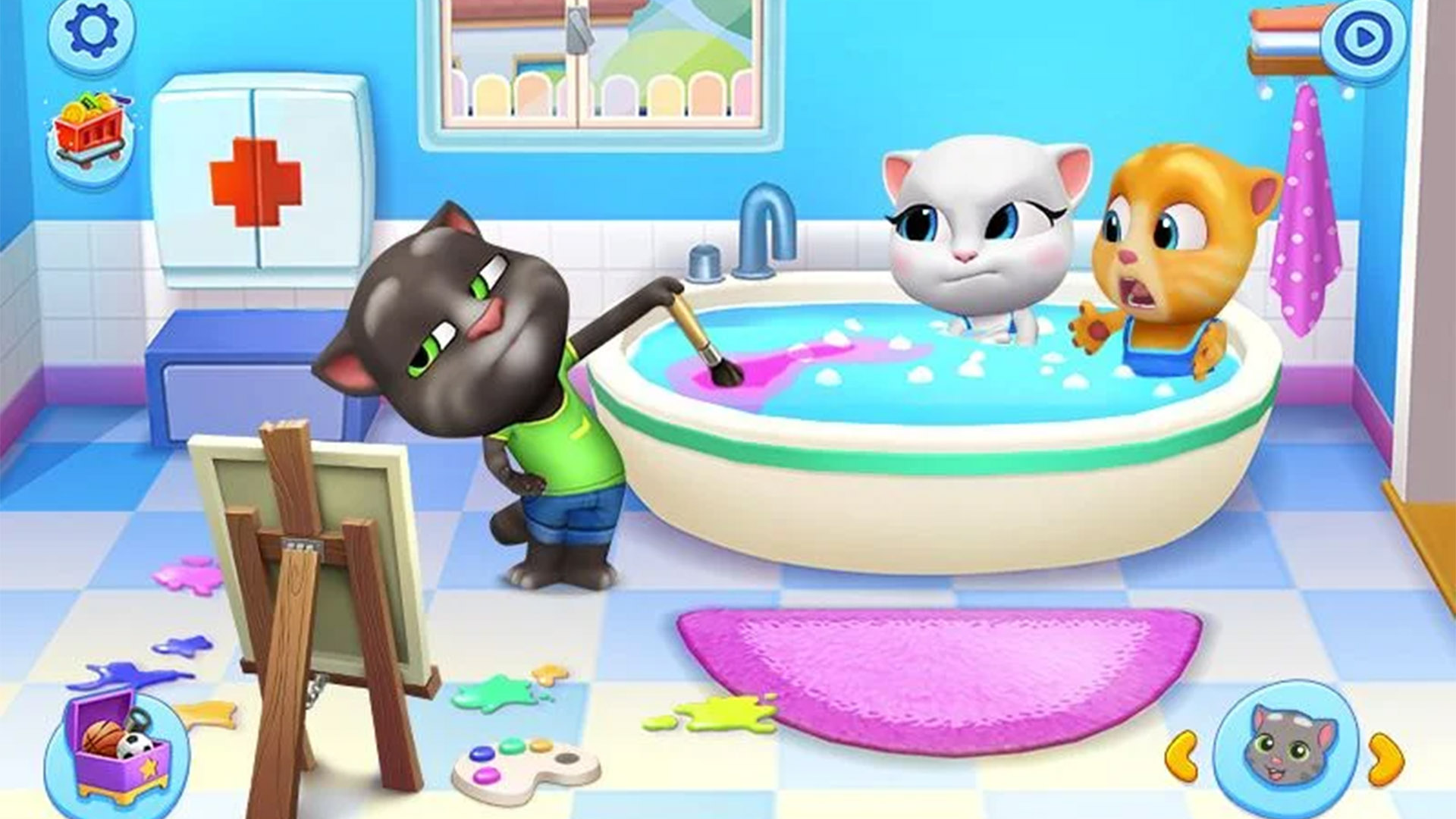 My Talking Tom Friends screenshot from the Google Play Store for the 322nd Android Apps Weekly