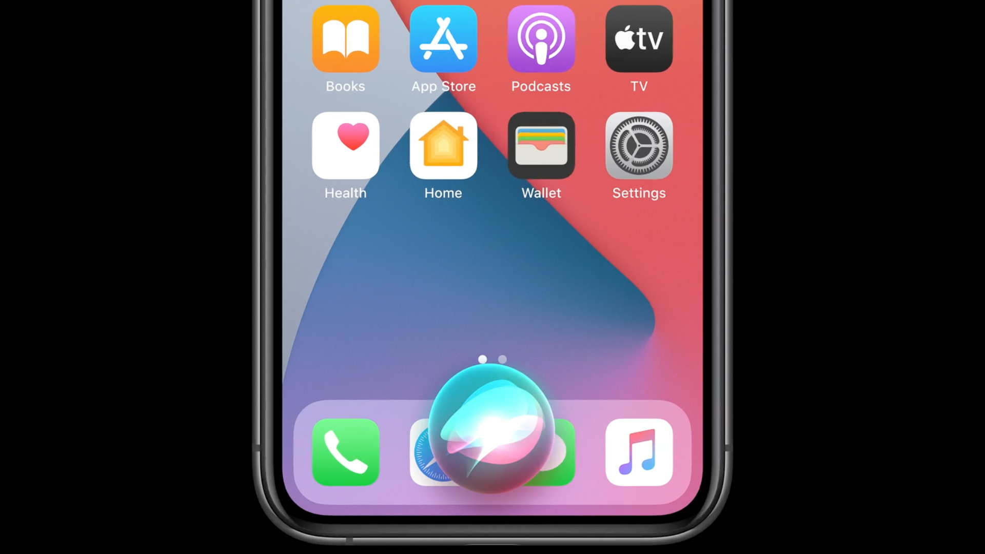 The new look for Siri as of Apple's WWDC 2020