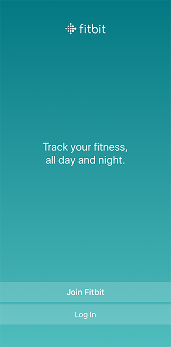 Sign up fitbit iPhone