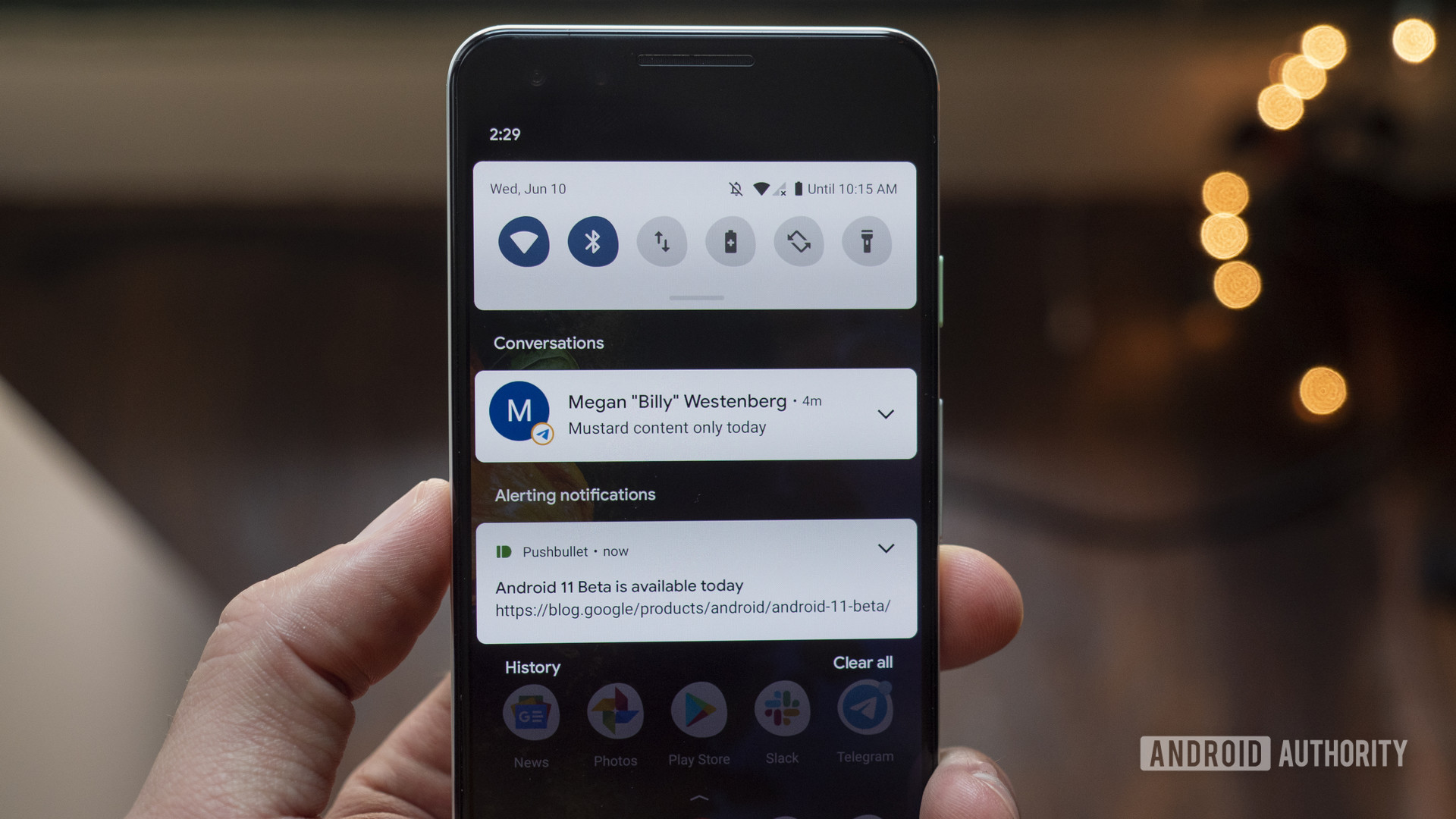 android 11 beta priority conversations telegram pushbullet 2