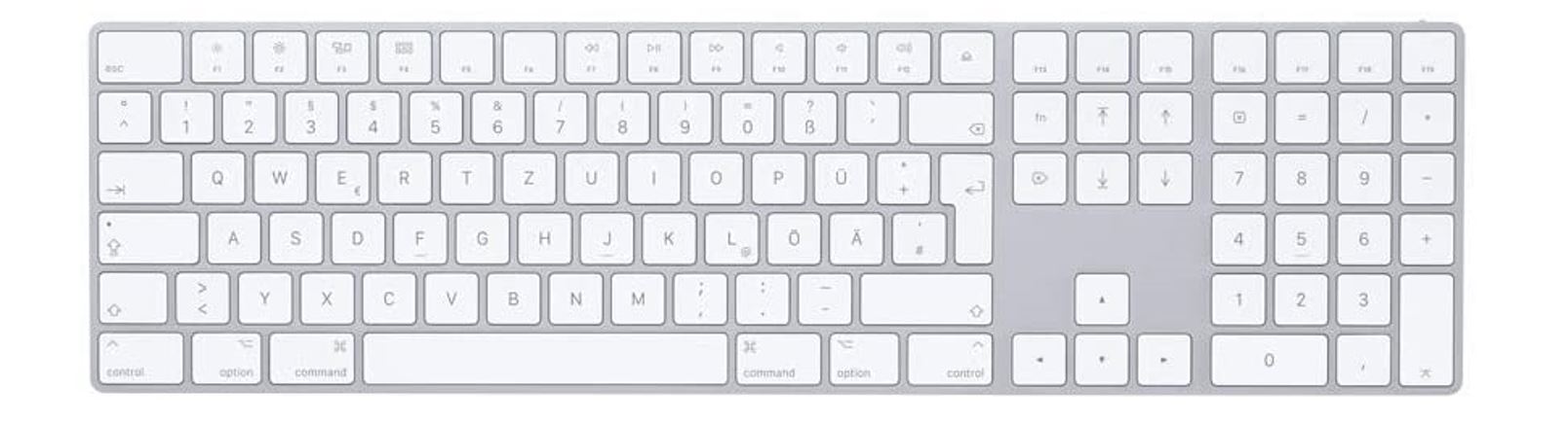 Apple Magic Keyboard with Numeric Keypad Press Image
