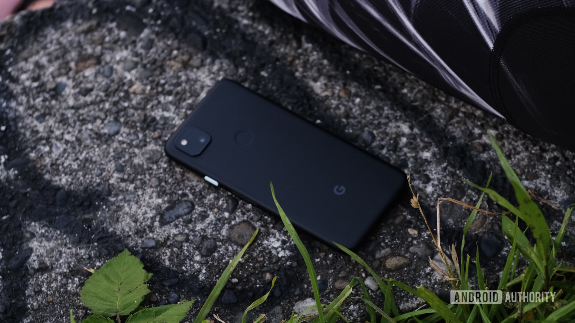 Google Pixel 4a back face down zoomed out 1