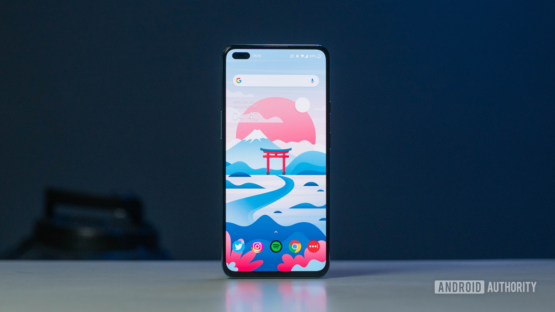OnePlus Nord screen front angle