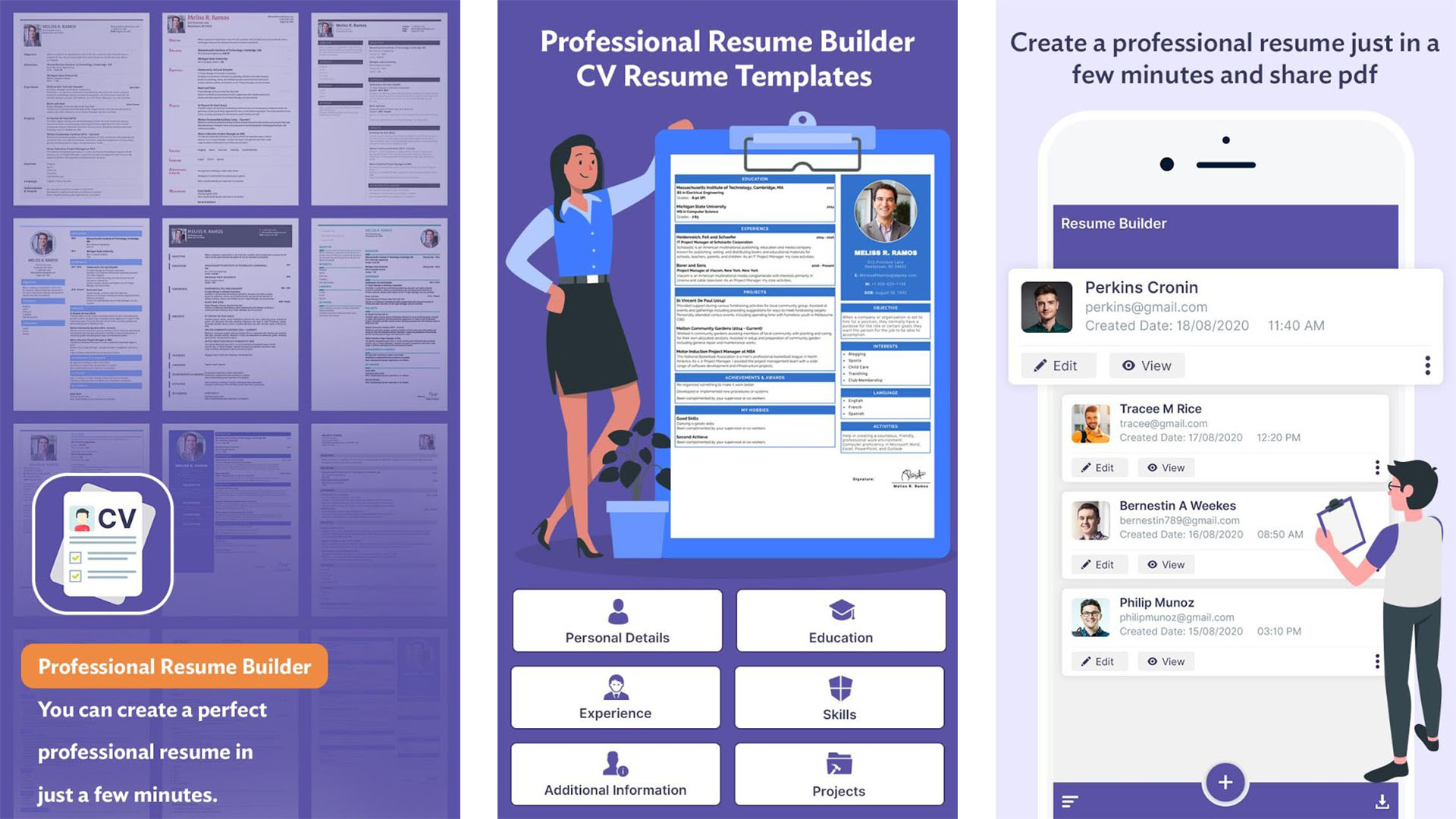 Professional Resume Builder screenshot 2021