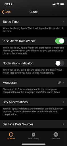 alarma de reloj de apple iphone