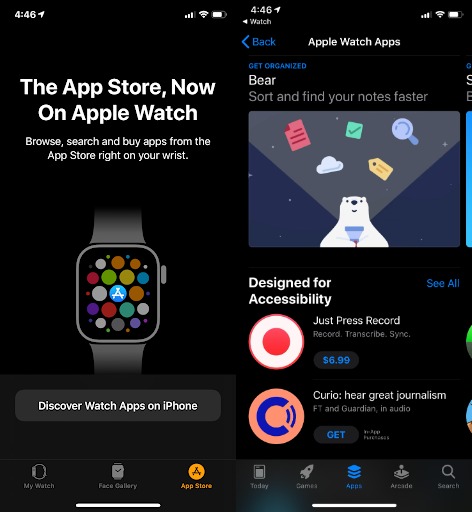 aplicaciones iphone apple watch