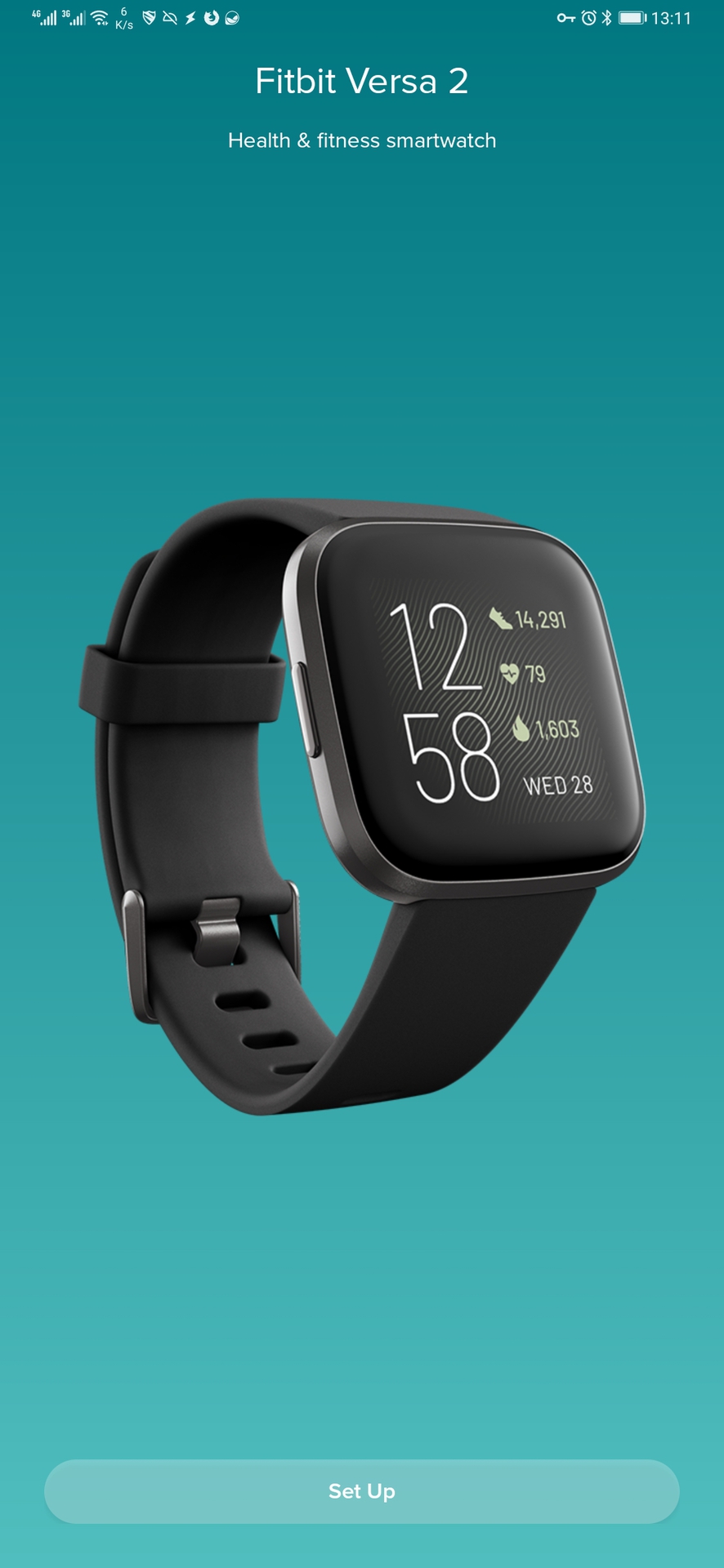 how to set up a fitbit versa watch