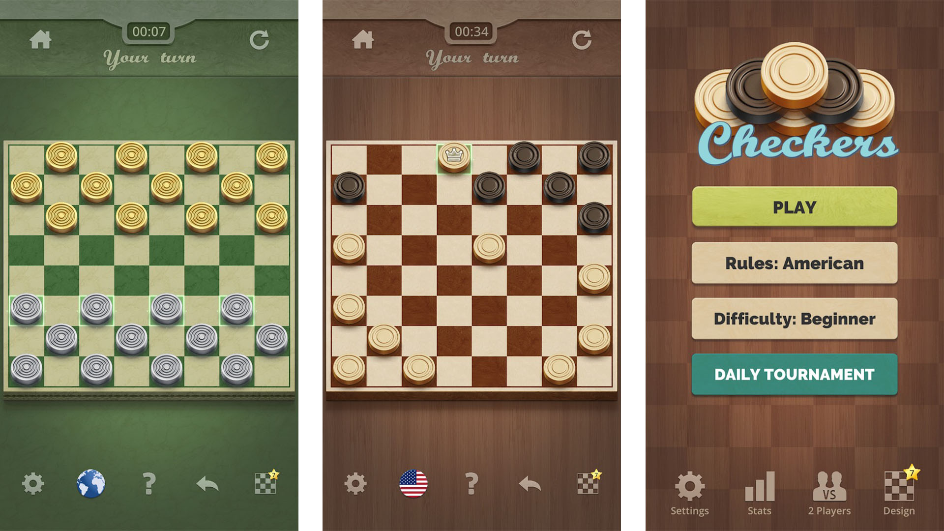 Gamma Play Checkers screenshot